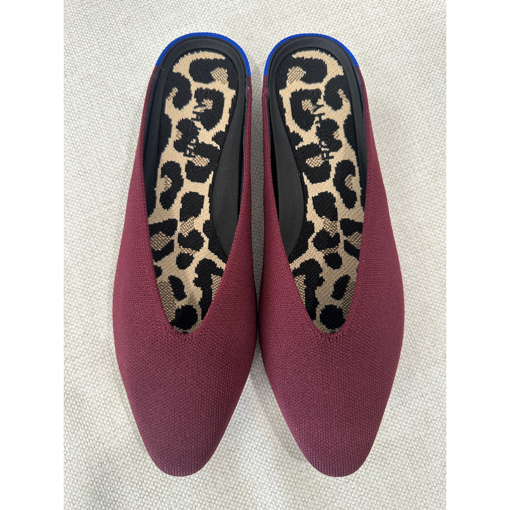 Rothy's Almond Toe Demi Mule in Black Cherry - Picture 3 of 5